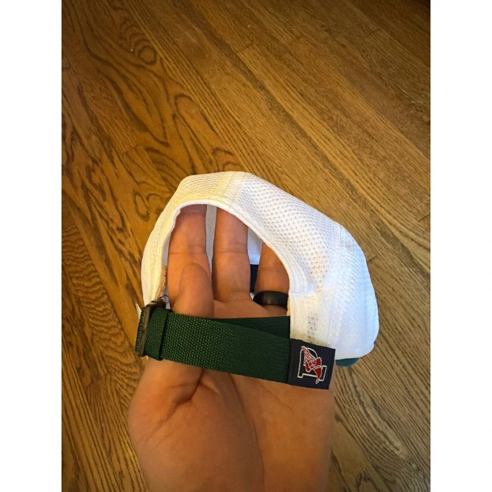 Polo Ralph Lauren PRL Running Club Hat Green White Mesh Performance Cap NEW
